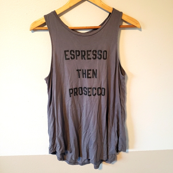 Old Navy Espresso then Prosecco Gray Tank Medium - Picture 1 of 4